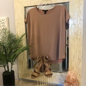 Forever 21 Tan Top SZ S